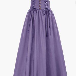 Scarlet Darkness Victorian Maxi Skirt Vintage High Waist